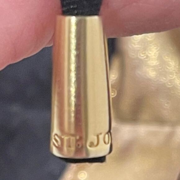 St. John Resort 2009 Women’s Small Black Jacket Gold Accents Detachable Hood - Picture 5 of 8